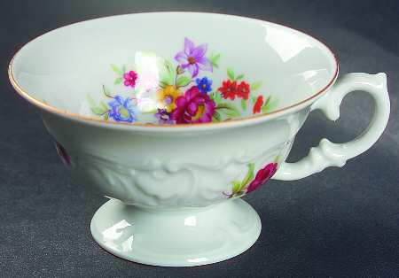 Meissen Flower Footed Cup