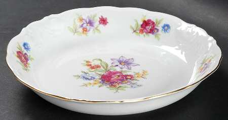 Meissen Flower Coupe Soup Bowl