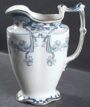 Iris Blue Green (Gold Accents) 48 Oz Pitcher