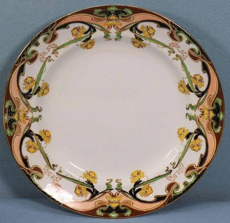 Iris Tan Multicolor Dinner Plate