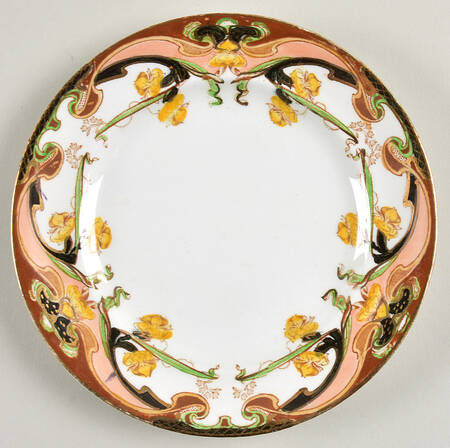 Iris Tan Multicolor Bread & Butter Plate