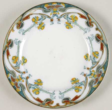 Iris Bluegreen Multicolor Bread & Butter Plate