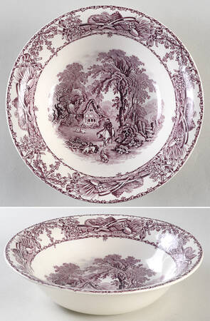Rural Scenes Purple (Round) 7" Round Vegetable Bowl