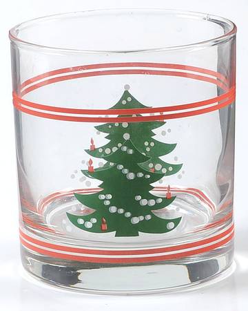Christmas Tree Glassware Votive Candleholder