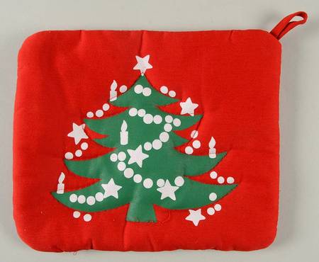 Christmas Tree Cloth Potholder