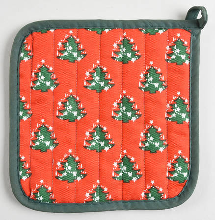Christmas Tree Cloth Potholder
