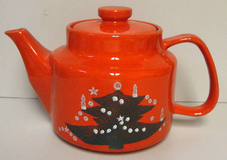 Christmas Tree Teapot & Lid