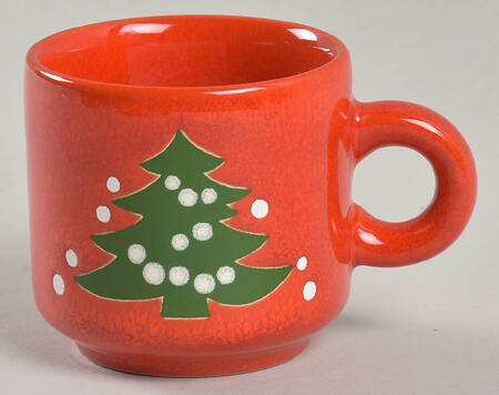 Christmas Tree Flat Demitasse Cup