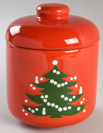 Christmas Tree Candy Jar & Lid