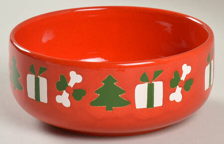Christmas Tree Dog Bowl