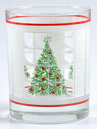 Christmas Tree 14 Oz Glassware Double Old Fashioned