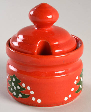 Christmas Tree Sugar Bowl & Lid