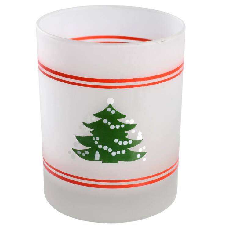 Christmas Tree 14 Oz Glassware Double Old Fashioned