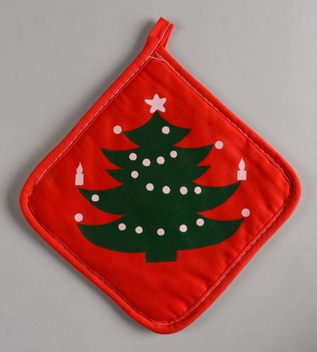Christmas Tree Cloth Potholder