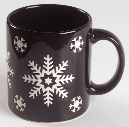 Christmas Tree Black Mug