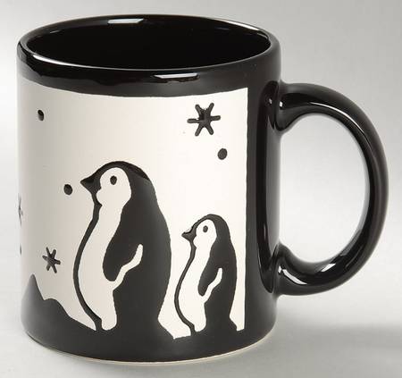 Christmas Tree Black Mug