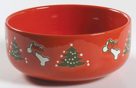 Christmas Tree Dog Bowl