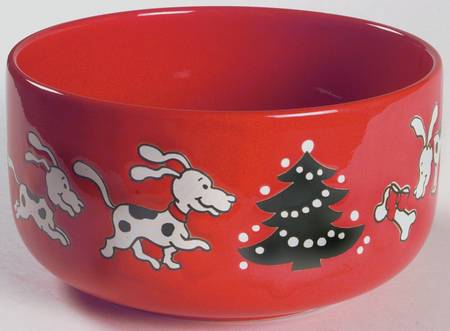 Christmas Tree Dog Bowl