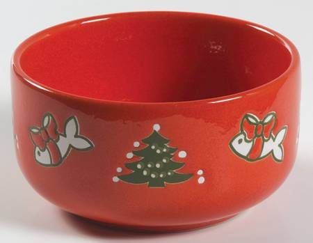 Christmas Tree Cat Bowl