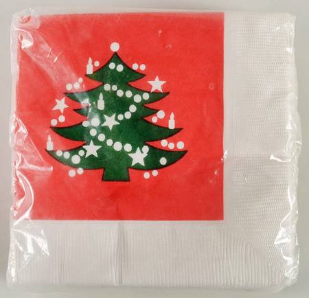 Christmas Tree Unopened Package of Napkins