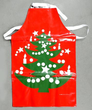 Christmas Tree Plastic Kitchen Apron