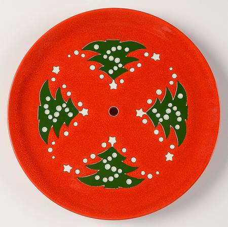 Christmas Tree Salad Plate for 2-Tiered Serving Tray