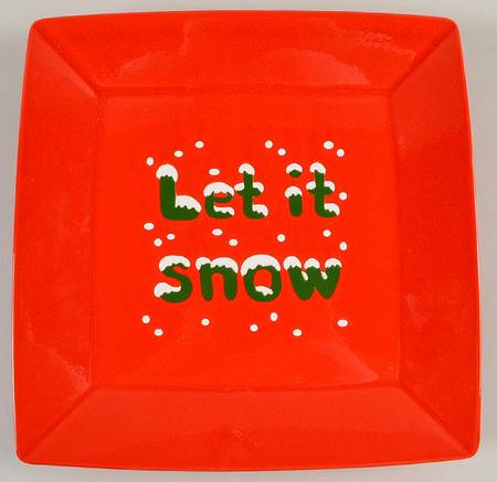 Christmas Tree Square Dinner Plate