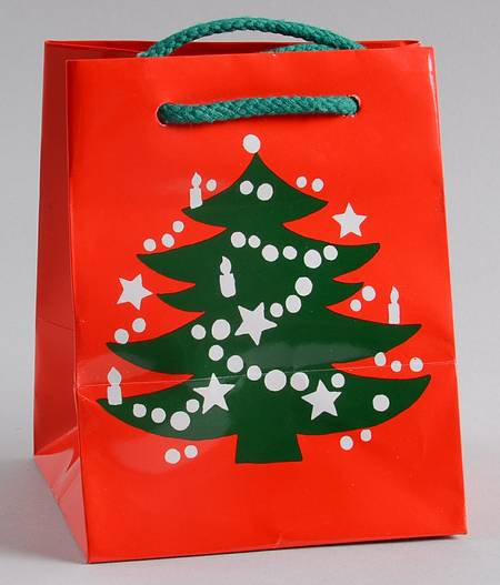 Christmas Tree Small Paper Gift Bag