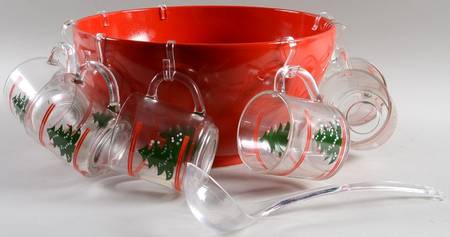 Christmas Tree (18 Pc) Punch Set (PUN, 8 MUGGM1,1 LADC,8 HOOPA)