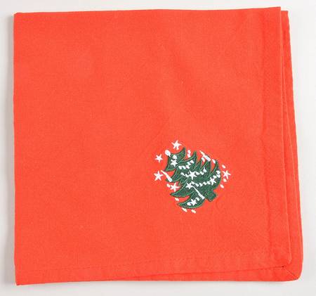 Christmas Tree Linen Napkin