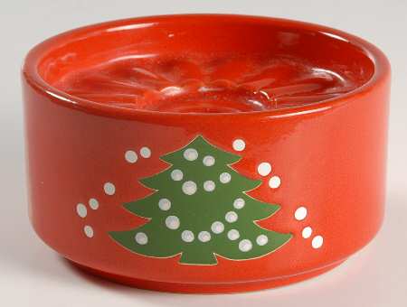 Christmas Tree Hurricane Lamp No Globe