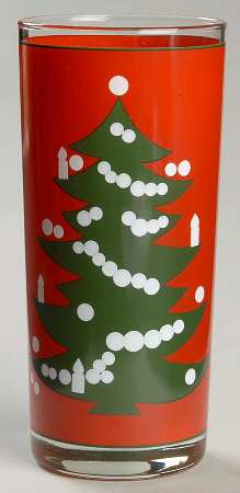 Christmas Tree 16 Oz Glassware Cooler