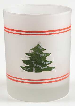 Christmas Tree 12 Oz Glassware Double Old Fashioned