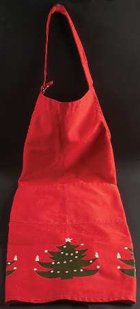 Christmas Tree 27" X 32" Cloth Kitchen Apron