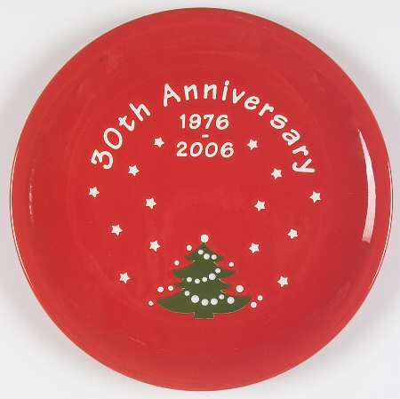 Christmas Tree Anniversary Plate