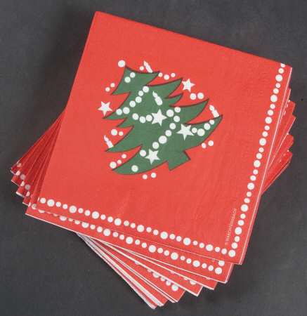 Christmas Tree Package of Paper Luncheon Napkins