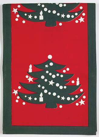 Christmas Tree Table Runner-Cloth 12" X 72"