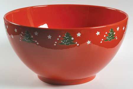 Christmas Tree 11" Large Salad Serving Bowl