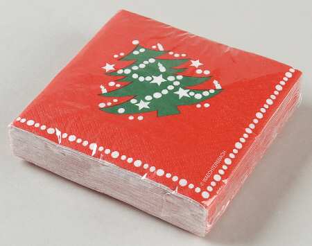 Christmas Tree Unopened Package of Napkins