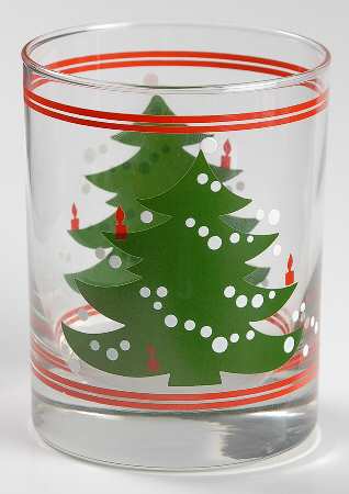 Christmas Tree 12 Oz Glassware Double Old Fashioned