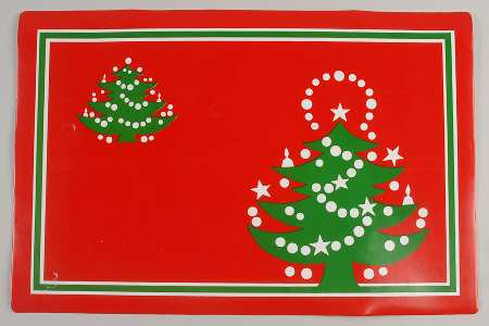 Christmas Tree Vinyl Placemat