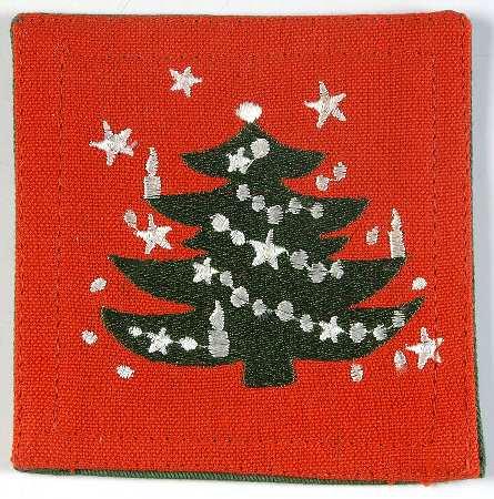 Christmas Tree Cloth Coaster