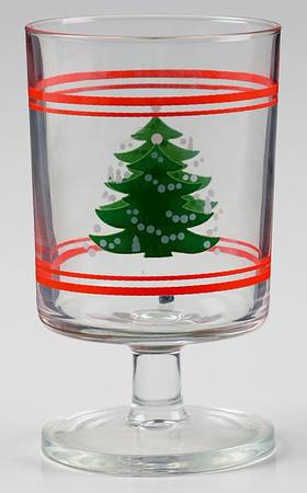 Christmas Tree 6 Oz Glassware Wine