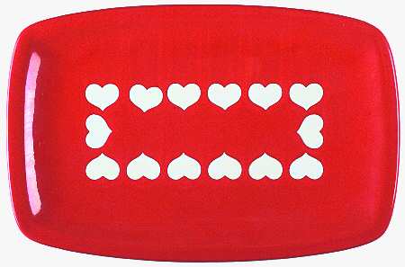Heart 13" Rectangular Serving Platter