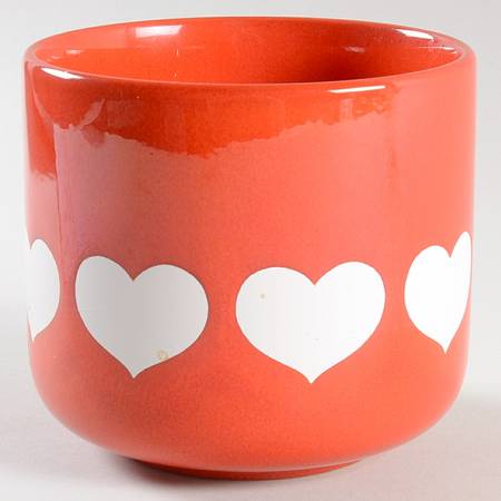 Heart Cookie Jar No Lid