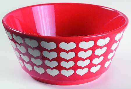 Heart 8" Round Vegetable Bowl