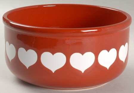 Heart 7" Round Vegetable Bowl