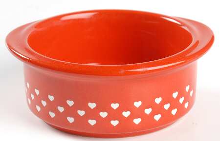 Heart Lugged Fruit/Dessert (Sauce) Bowl