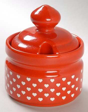 Heart Sugar Bowl & Lid