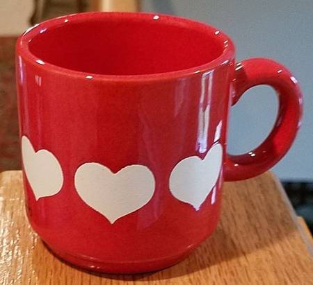 Heart Flat Demitasse Cup